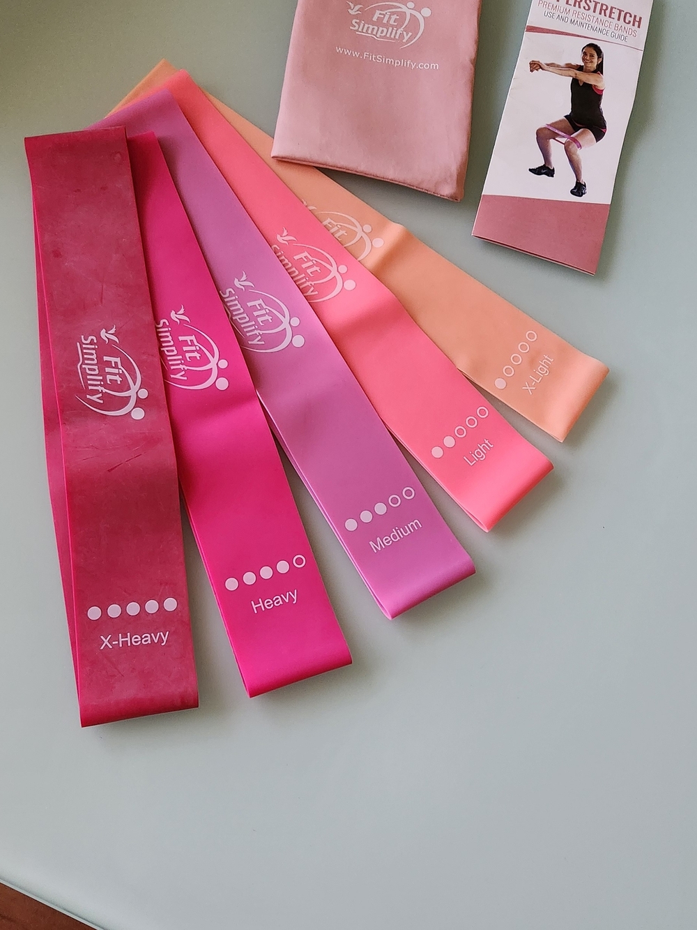 FIT Simplify, Resistance Loop Bands - Pink Gradient Set